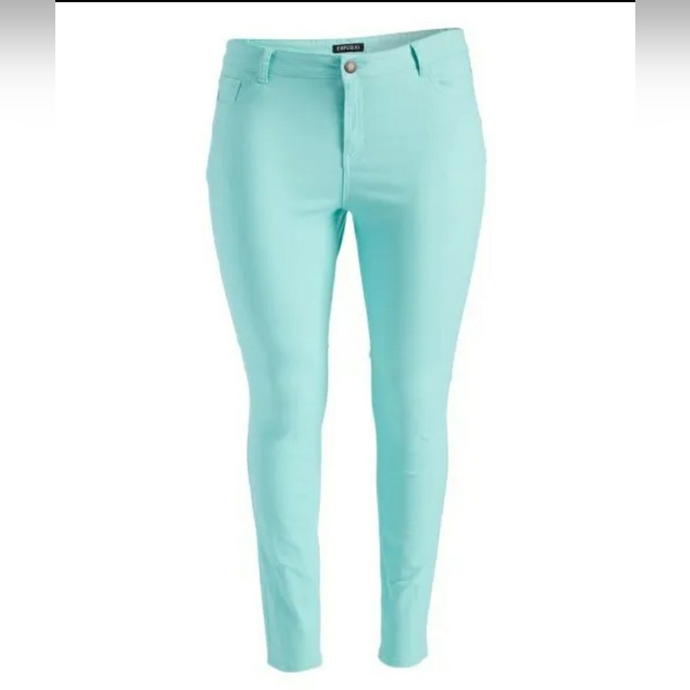 Emperial Premium Women’s Mint Stretch Skinny Jeans Size 16 NWT
